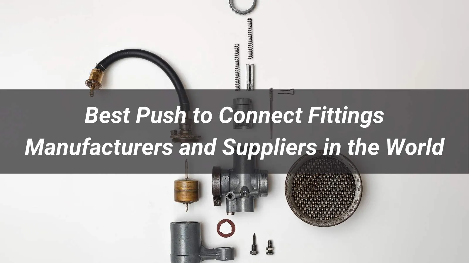A durable threaded connection on a water pump instead of push to connect fittings.