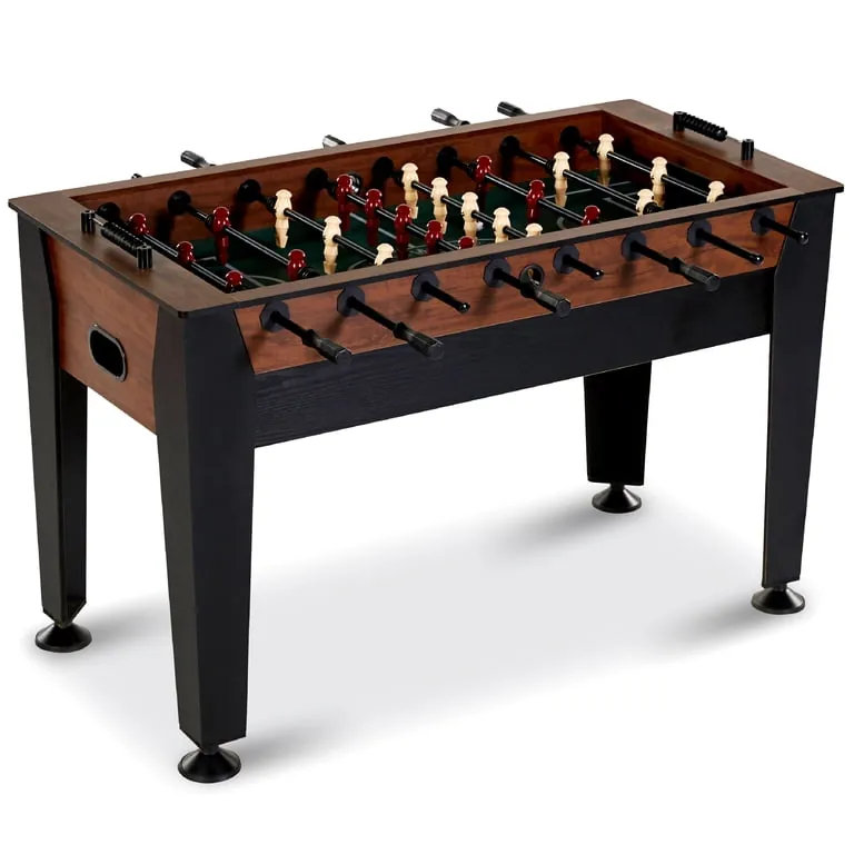 Hand-planed walnut wood slab for high-end foosball table construction