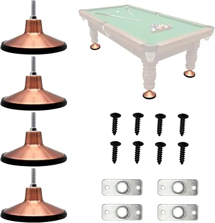 Hands measuring foosball table leveler foot with tape measure and calipers