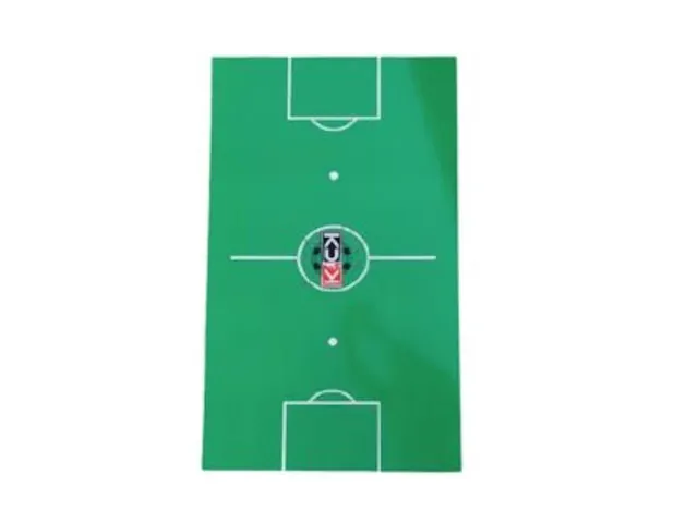 Hands tightening bolts on foosball table assembly