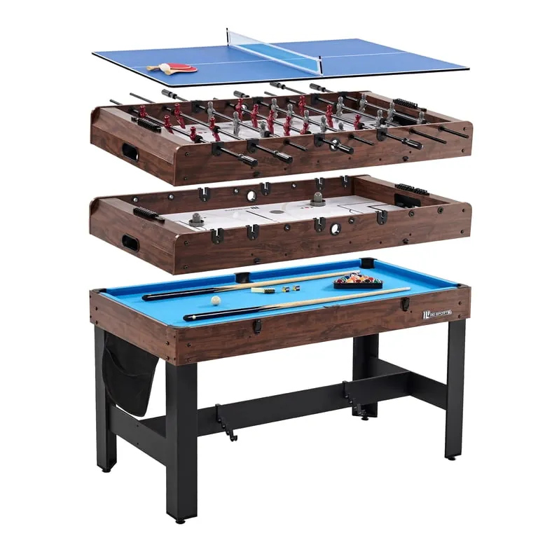 Heavy duty foosball table showing stability and weight