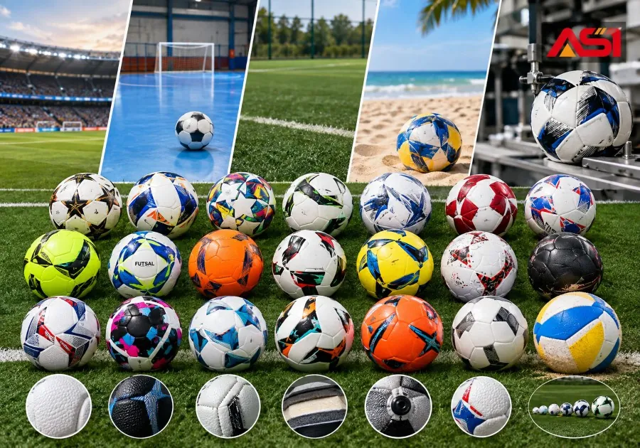 Heavy matte foosball ball on gray synthetic surface