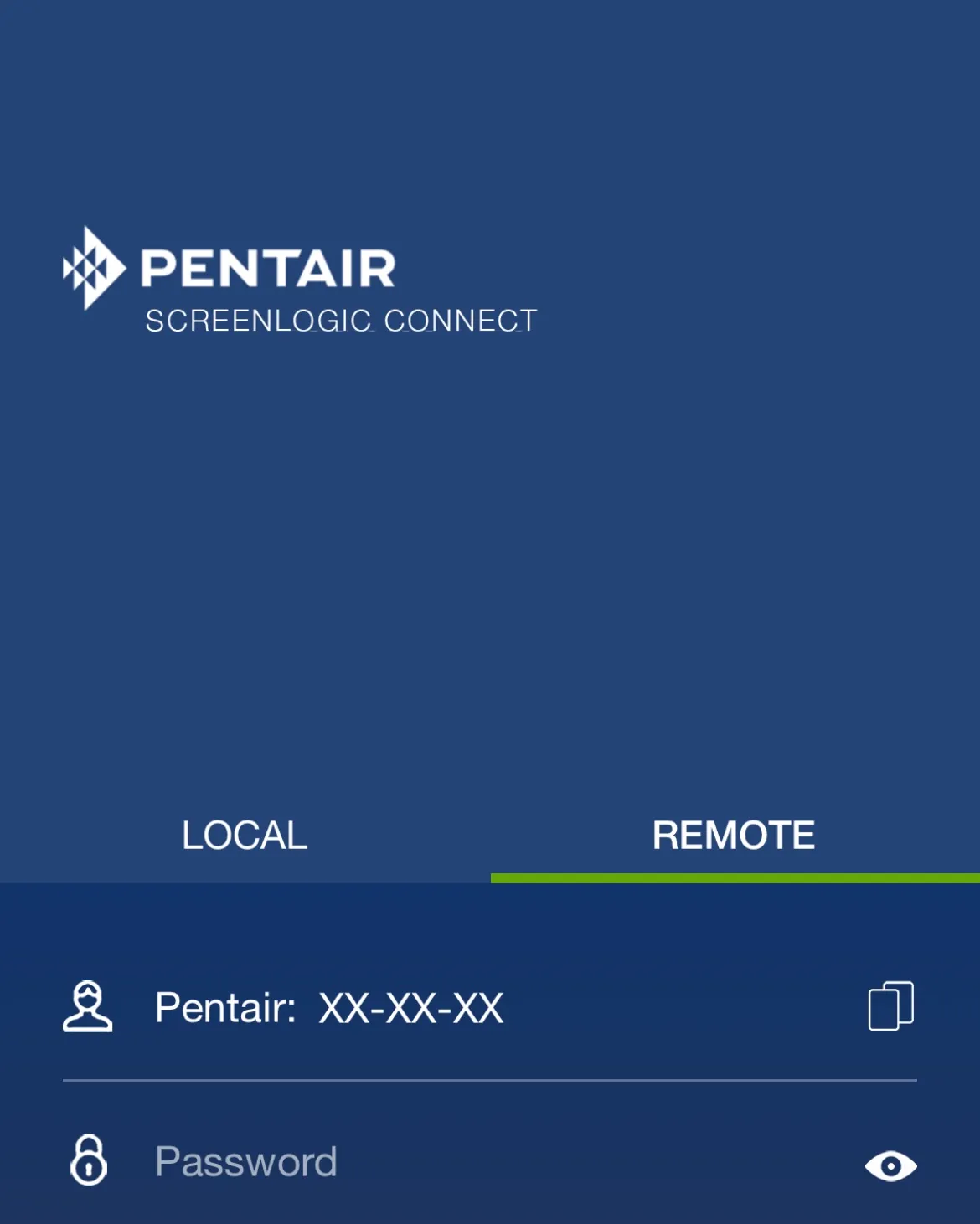 Homeowner checking phone near pool equipment with connection issue.