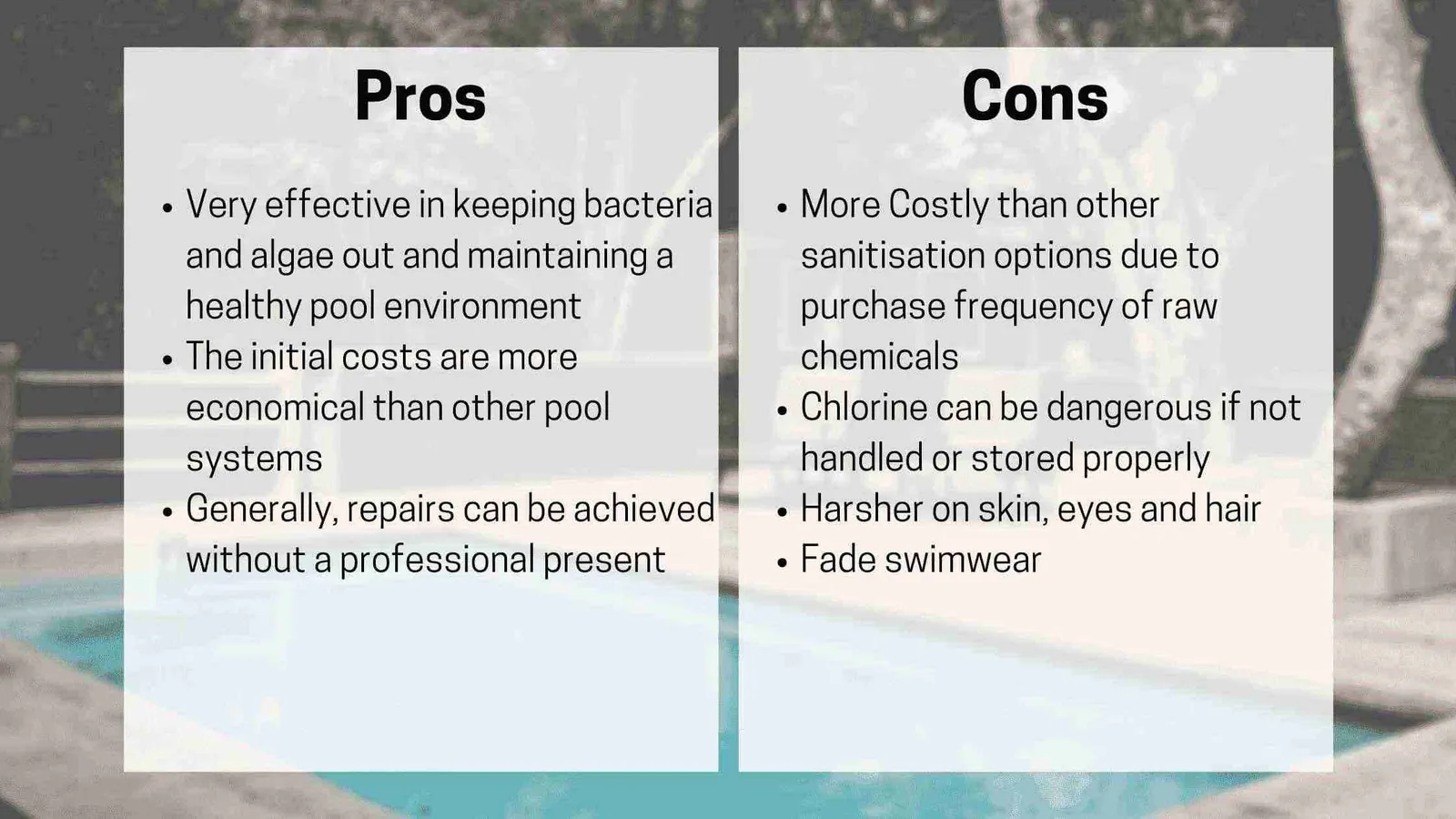 Indoor pool with corroded metal vents and fixtures from salt exposure.