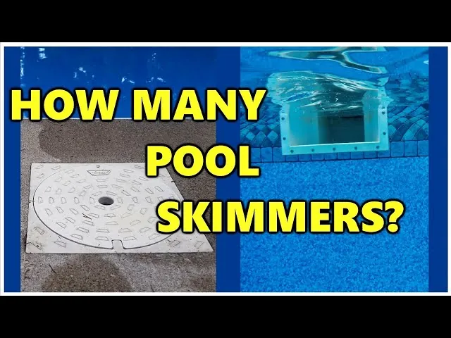 Infinity edge pool showing limitations of traditional wall mounted skimmers.