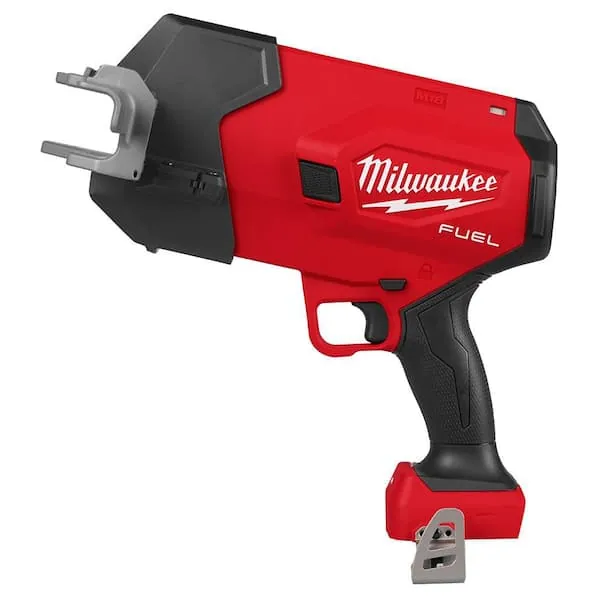 Measuring a pipe diameter next to a heavy-duty pipe cutter for proper sizing.