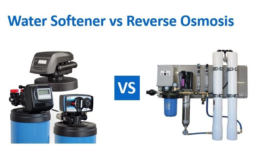 A modern kitchen setting showcasing the integration of water softener and reverse osmosis systems.