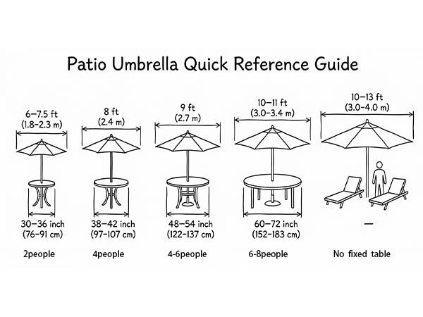 Patio umbrella and base by a pool showing potential fit issues.