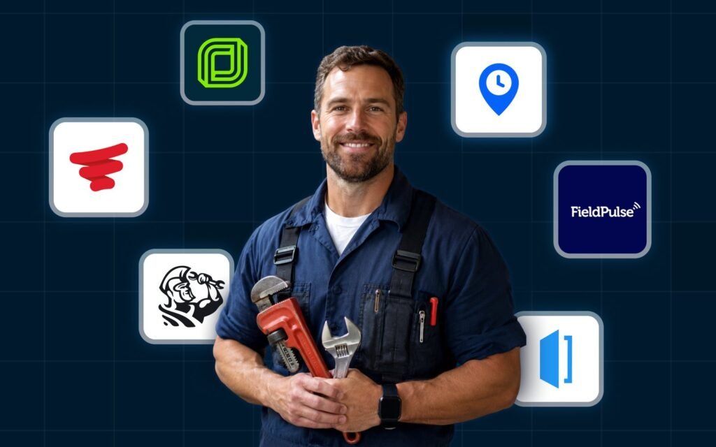 A professional assortment of essential plumbing tools organized on a clean workbench.