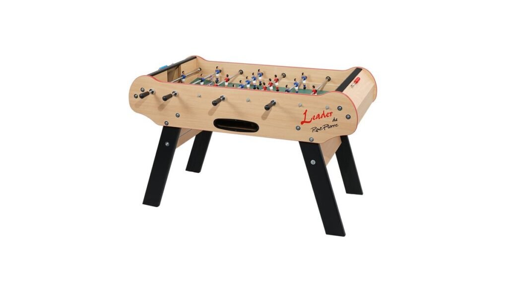 René Pierre professional foosball table in a bright modern living room setting