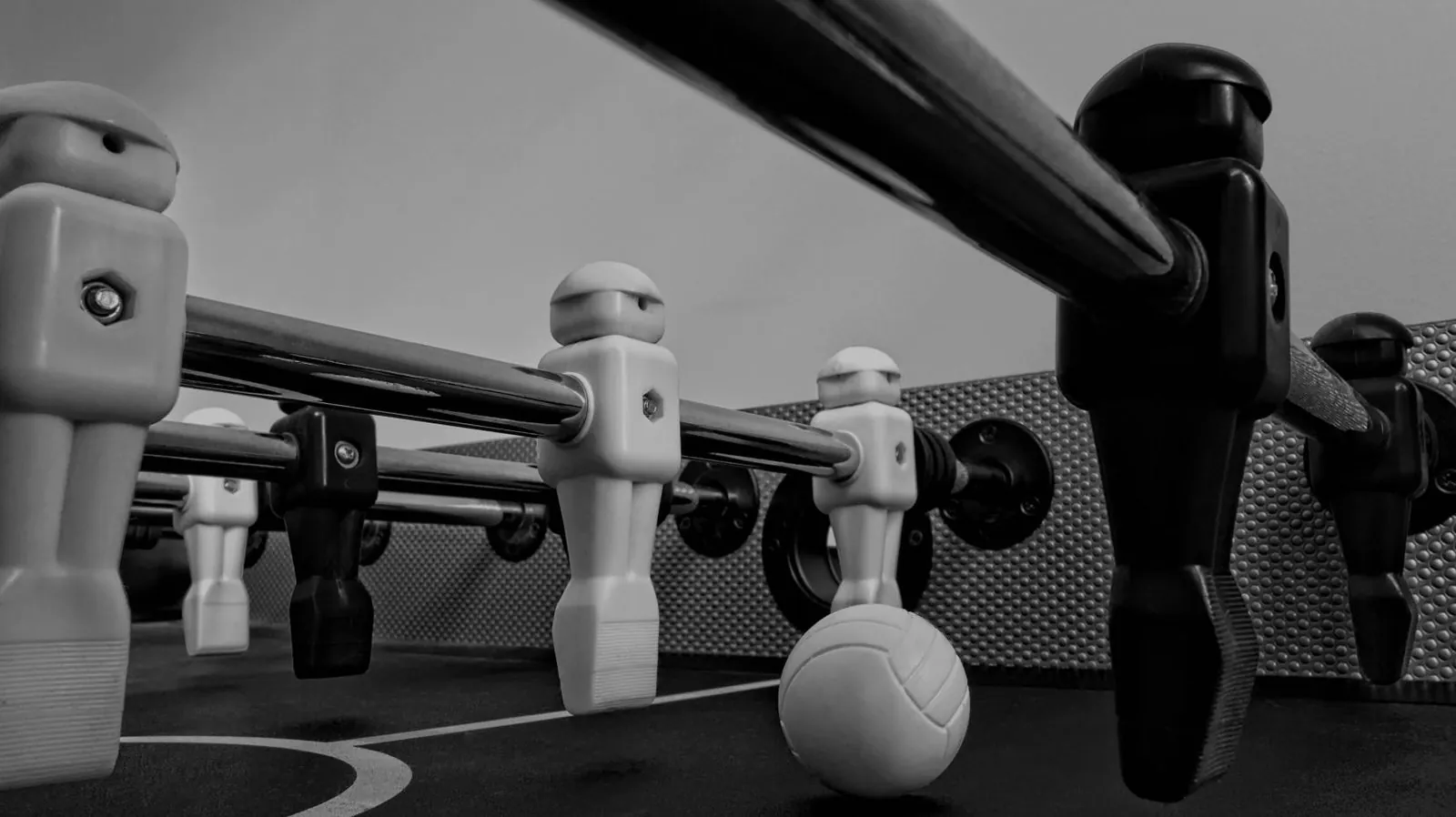 Smoothly spinning foosball rod indicating proper gear setup for practice
