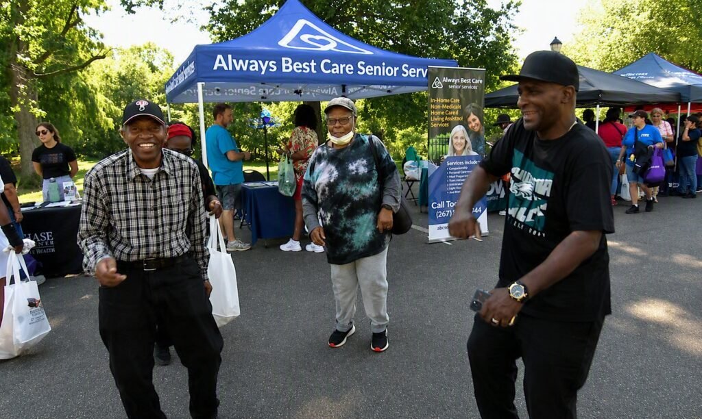 A spacious, user-friendly tent set up in a peaceful forest clearing ideal for seniors
