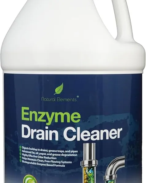 Specialized enzyme based drain cleaners are chosen for either kitchen or bathroom sinks.