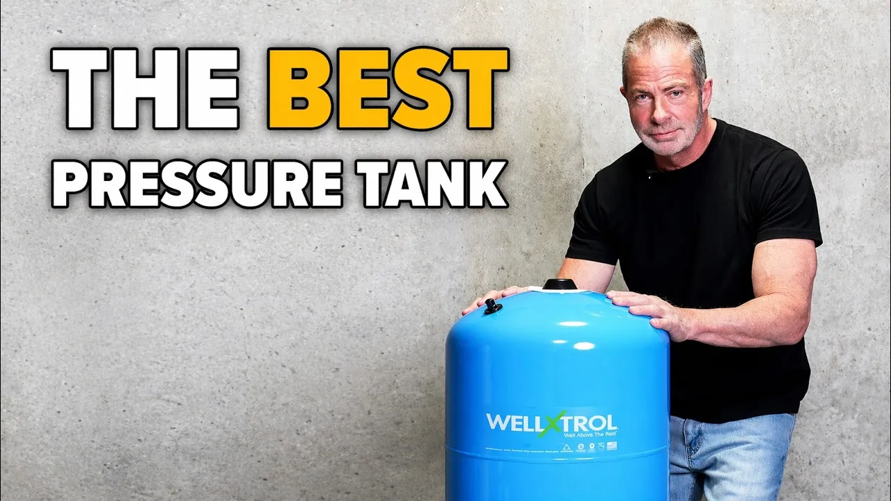 Two different types of well pressure tanks displayed side by side for comparison.