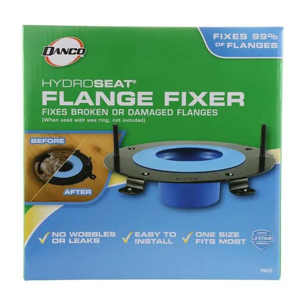 Using a shim to stabilize a toilet and prevent damage to the flange.